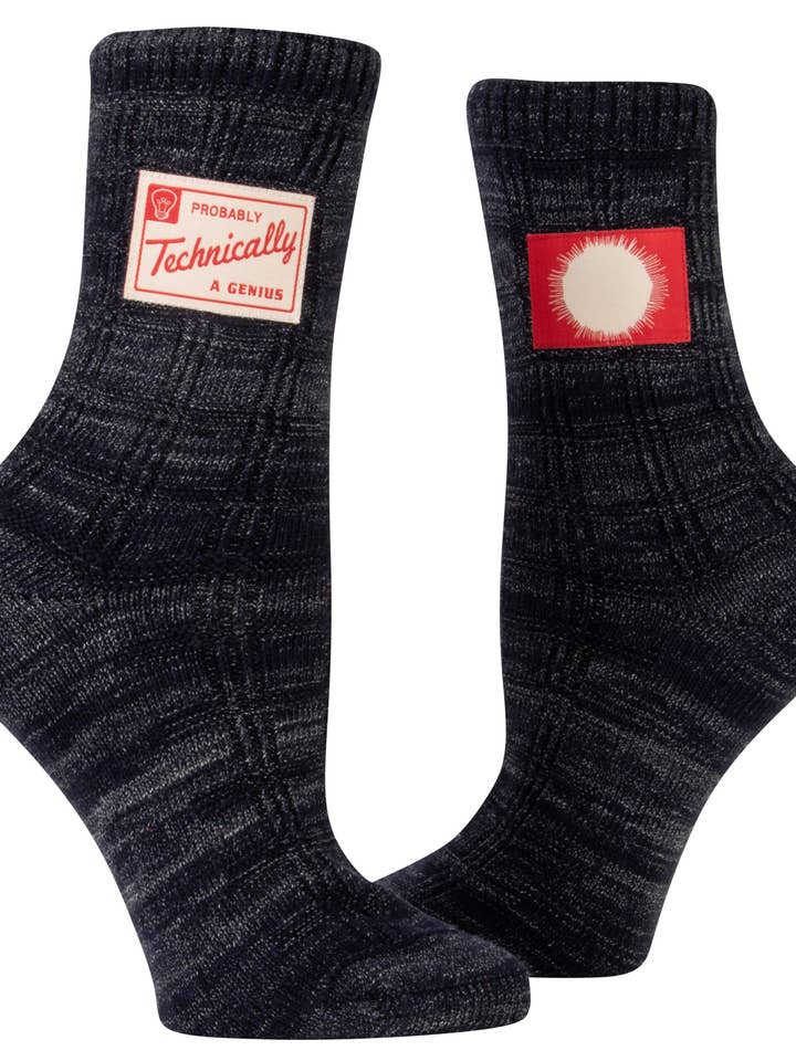 Calcetines Probably A Genius Tag S/M - ¡NUEVO! para venta al por mayor de Incognito