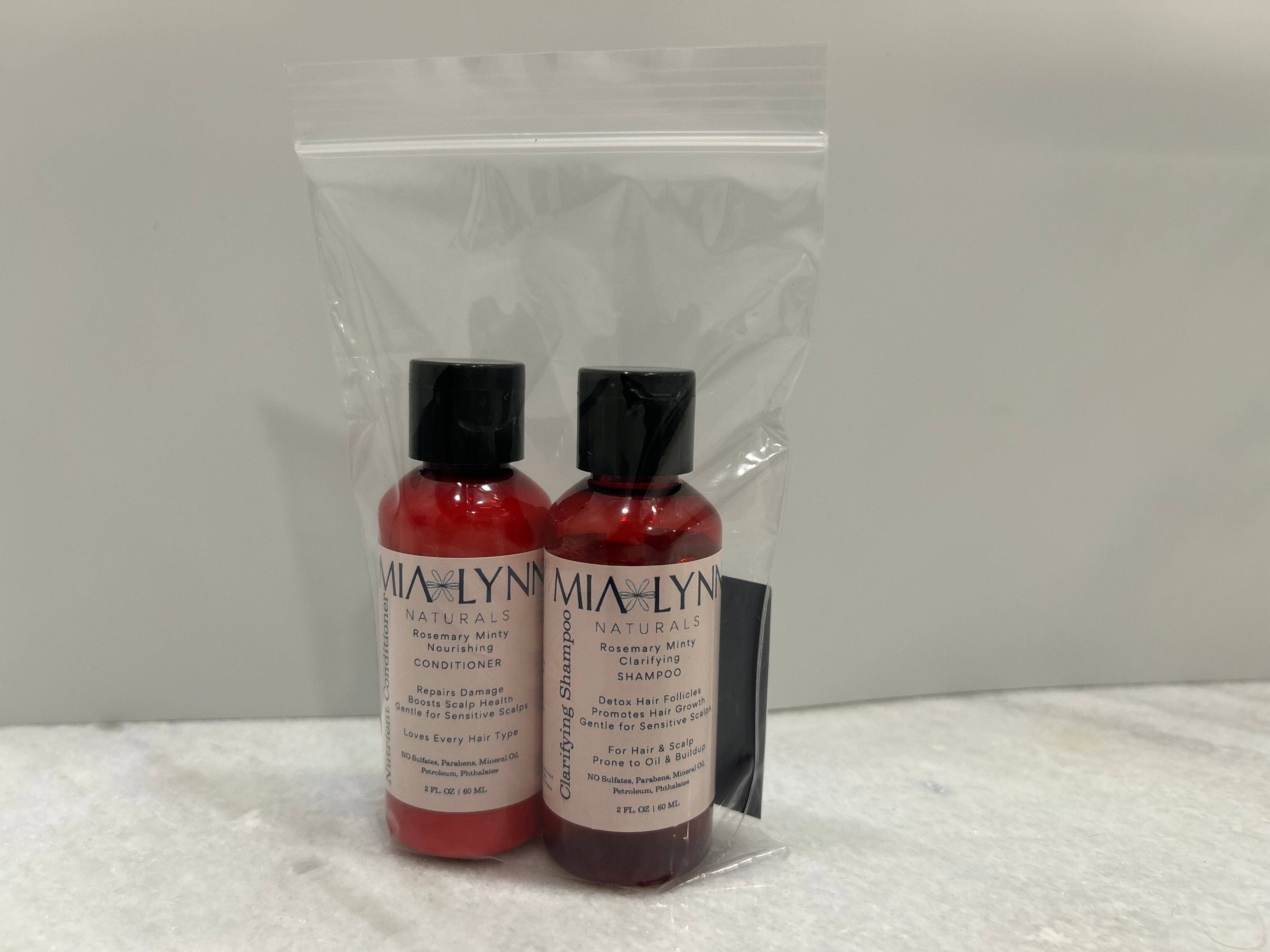 Mia Lynn Naturals - Wholesale 2-in-1 Shampoo & Conditioner - Men's - Travel Size Rosemary Minty Shampoo and Conditioner7