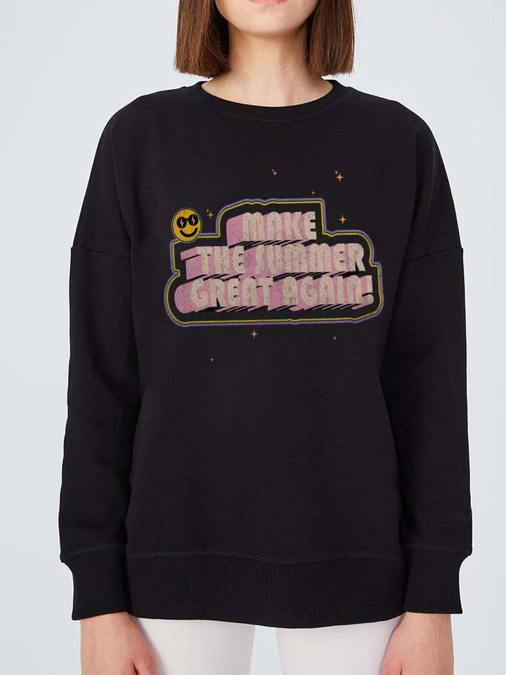 M8306-SW MAKE THE SUMMER GREAT AGAIN graphic sweatshirts for wholesale by HARANG