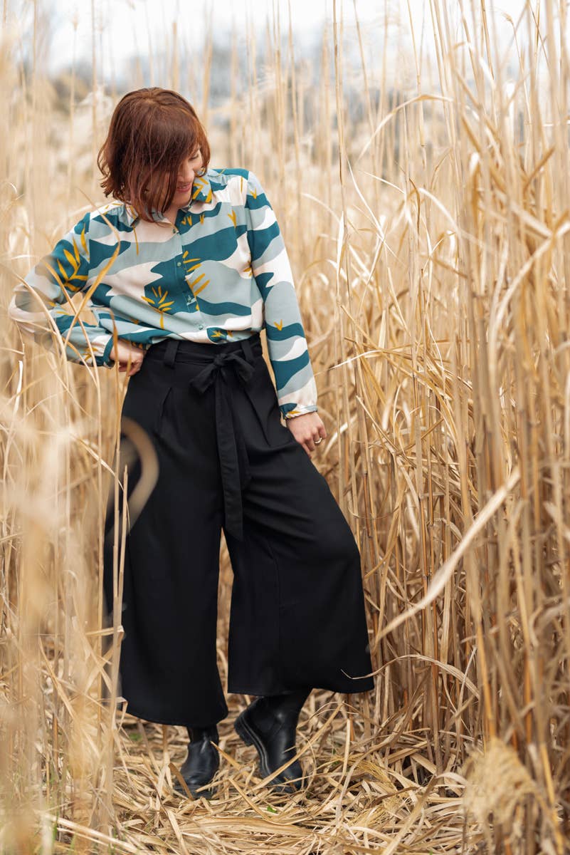 Eglantine et Zoé - Wholesale Fabric - Solis Green Viscose Poplin Fabric13