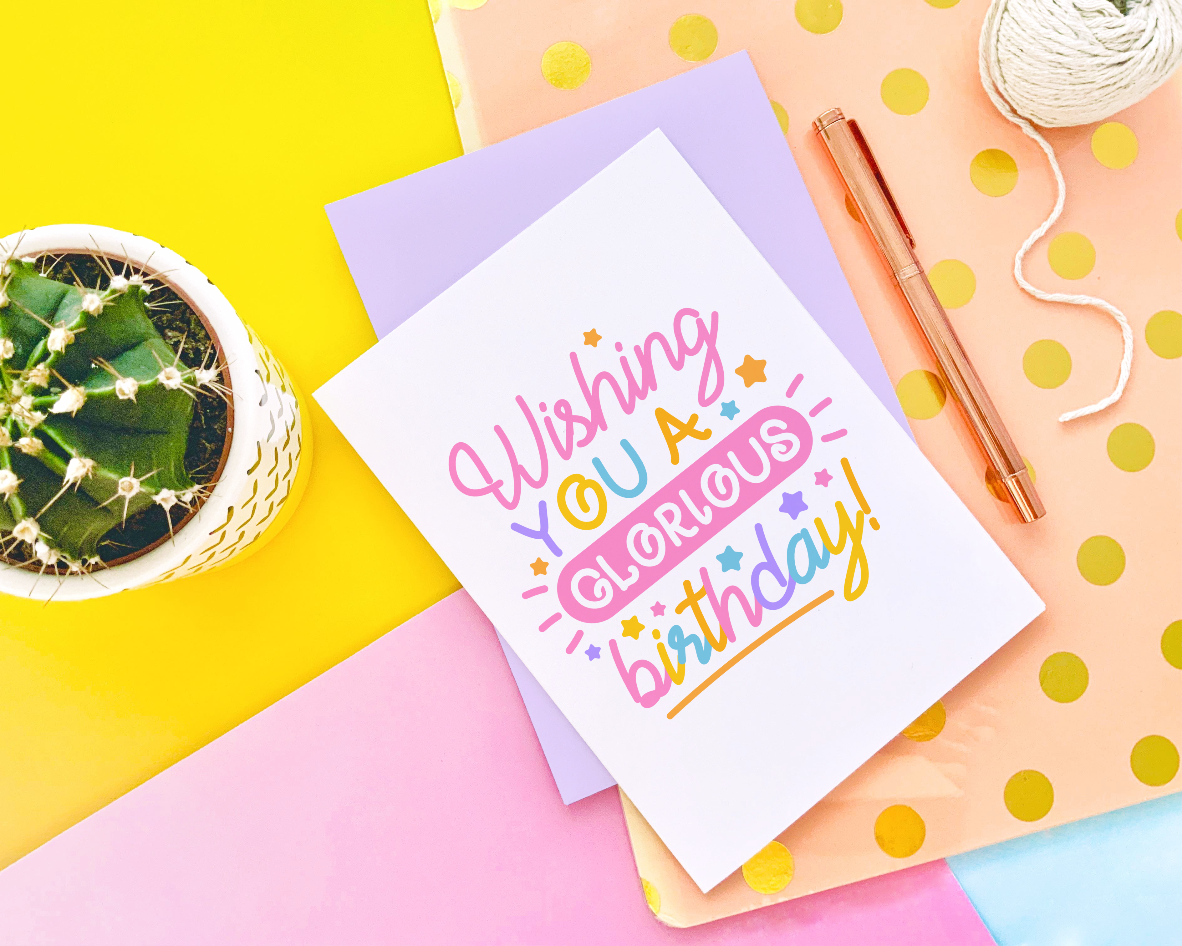 CoconuTacha - Wholesale Birthday Card - Glorious Birthday Greeting Card2