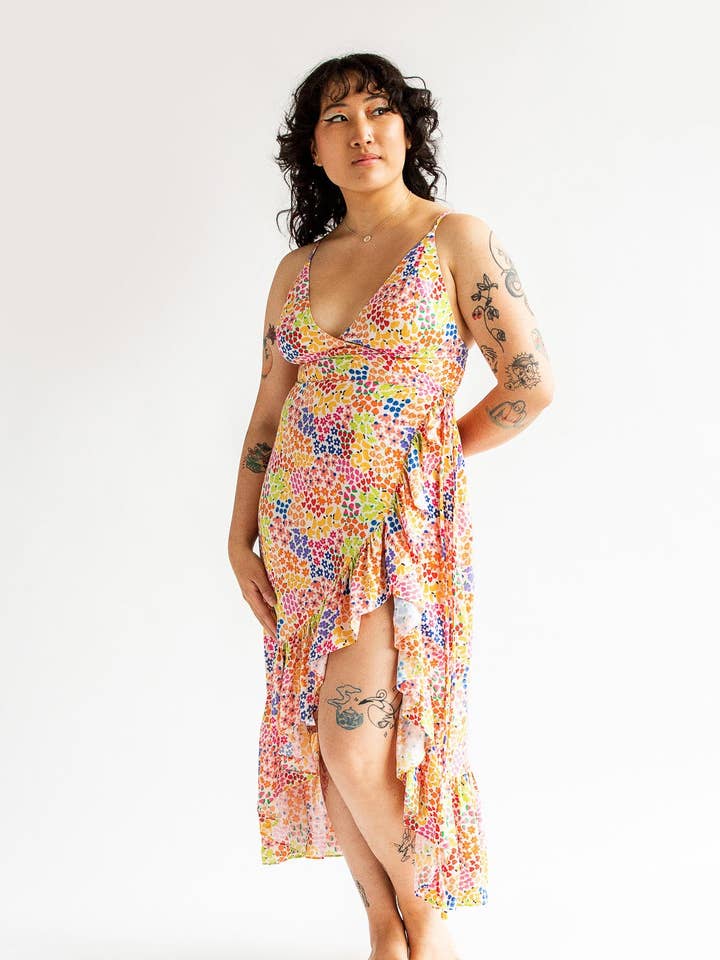 Farmers Market midi-jurk voor wholesale door Mixed by Nasrin