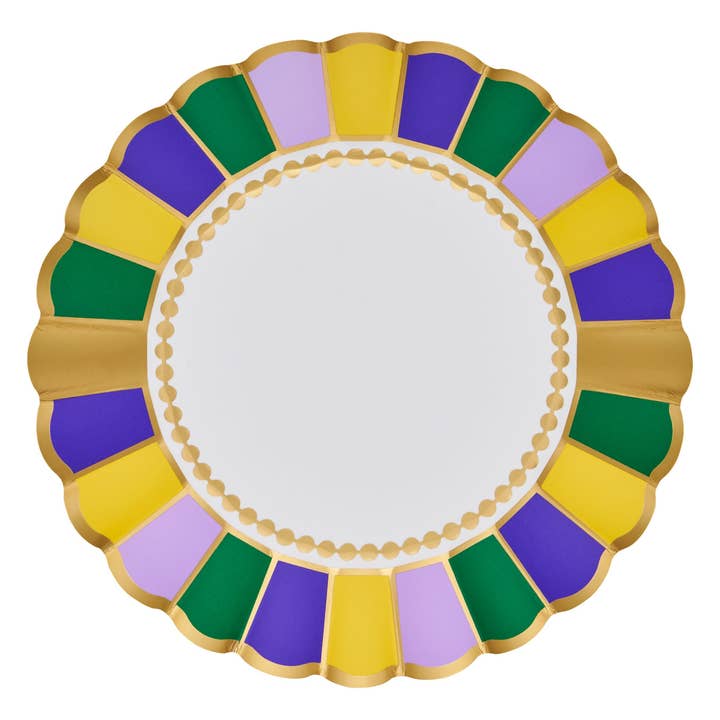 Let's Mardi Salad Plates/8pk for wholesale by Sophistiplate