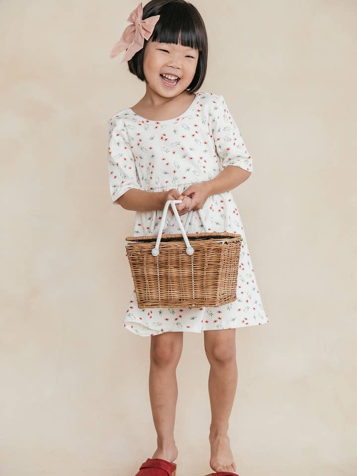 Loocsy LLC - Wholesale Dress - Kids - Sweet Pea Floral Scoop Neck Dress