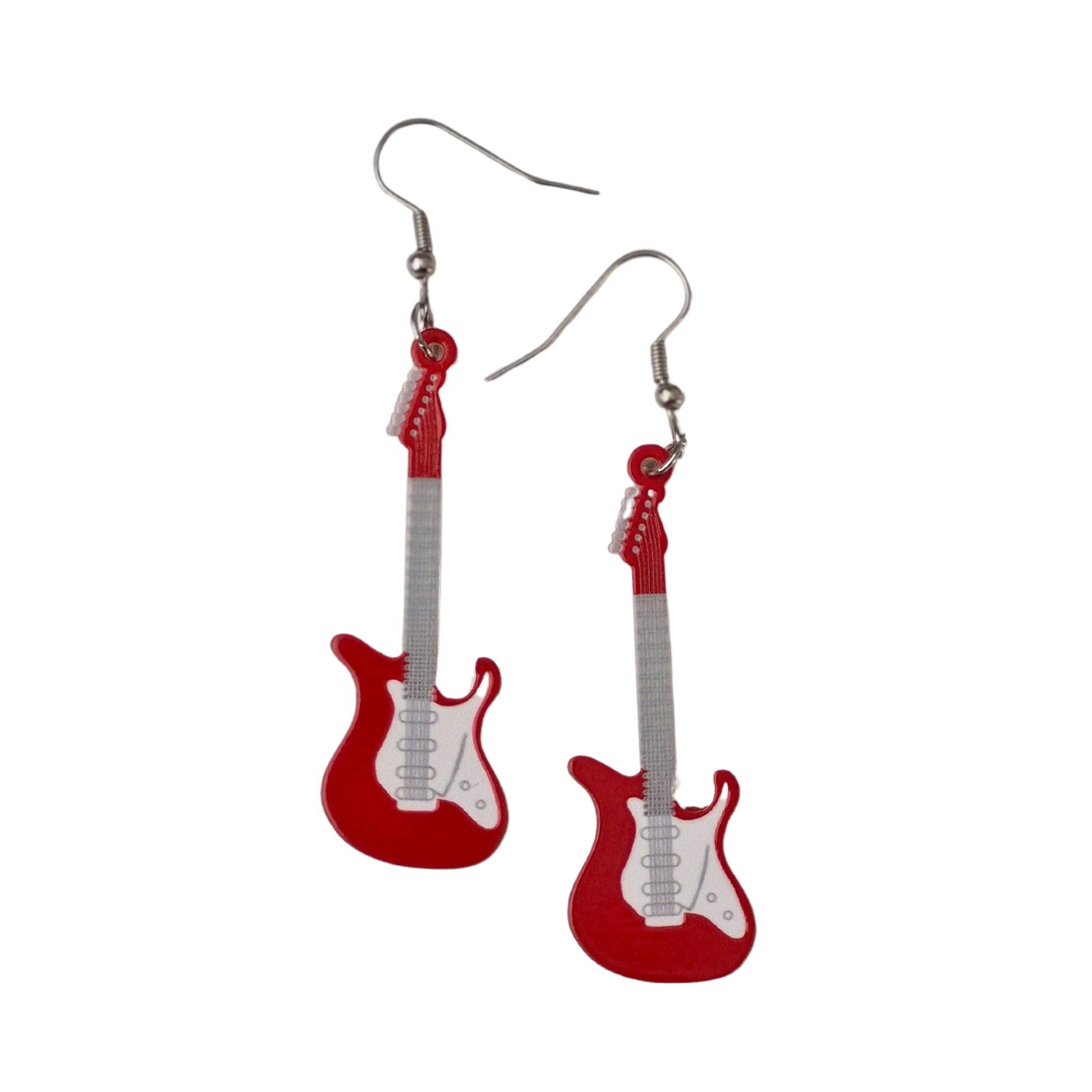 Sunbaked Lizard Jewellery & Gifts - Wholesale Dangle earrings - Guitar Earrings0