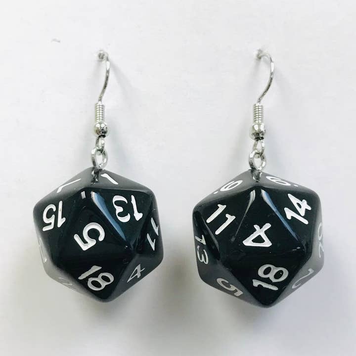 SimpleNGreat - Vendita all'ingrosso Orecchini pendenti - Orecchini dadi D20, Orecchini Gamer TINTA0