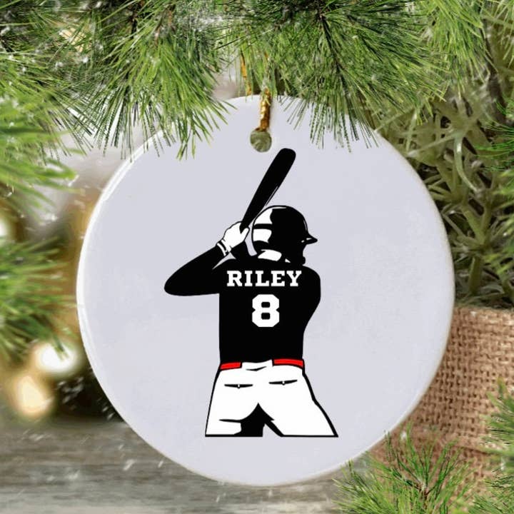 Ornamento de jugador de béisbol para venta al por mayor de Kelabels