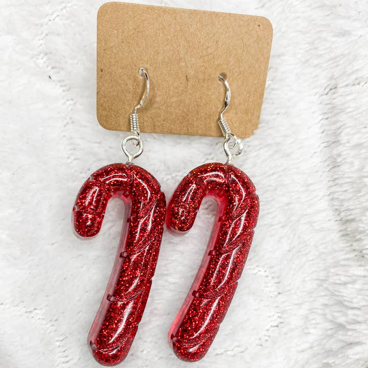 Candy Cane Earrings for wholesale by Trixie Crafts GB