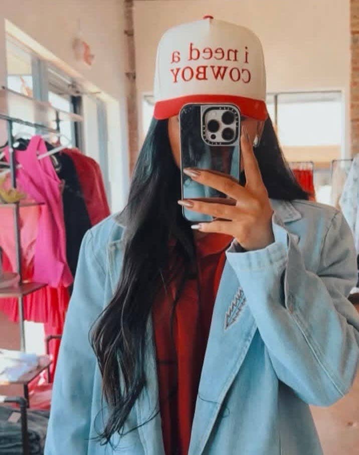 KickapooEmbroidery – wholesale Trucker hat – Women’s – I NEED A COWBOY Trucker Hat