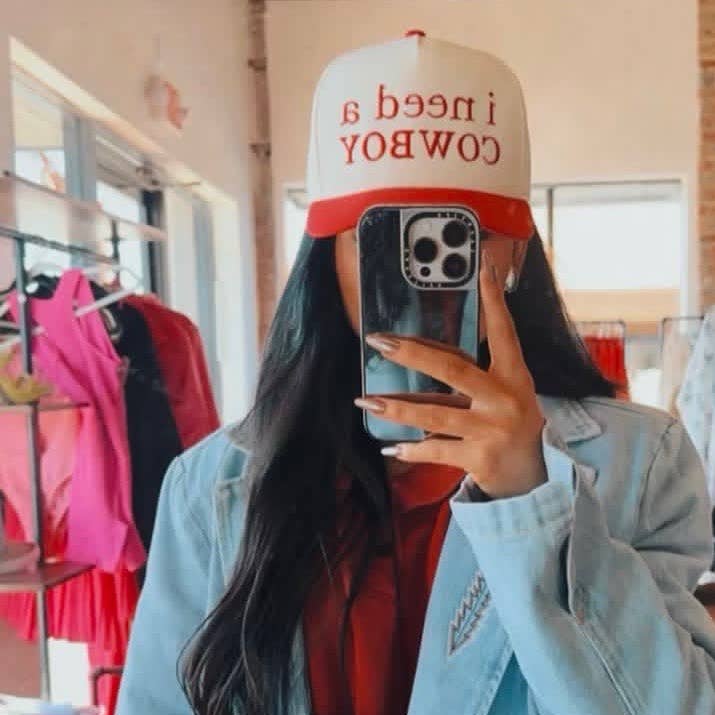 KickapooEmbroidery – wholesale Trucker hat – Women’s – I NEED A COWBOY Trucker Hat0