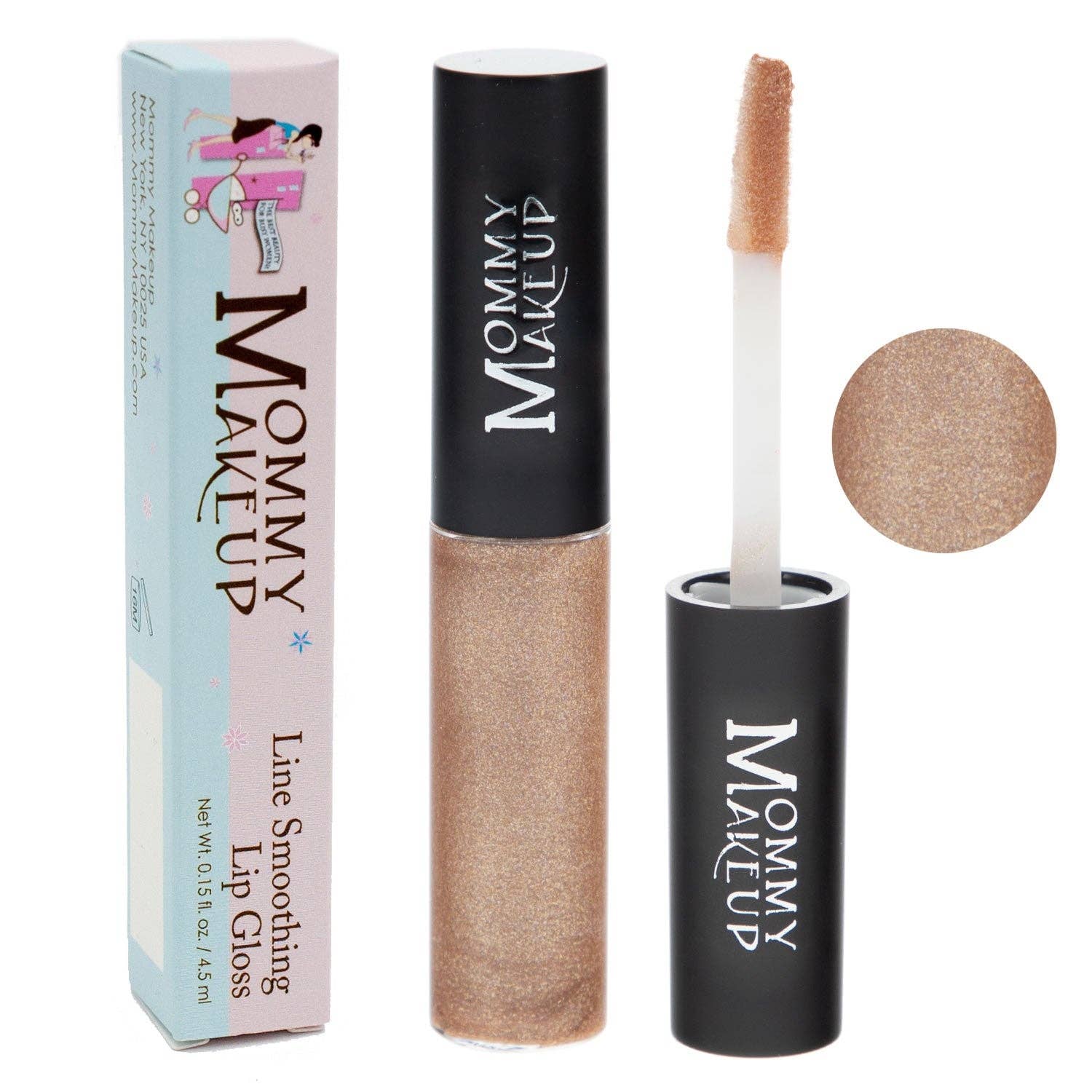 Mommy Makeup - Wholesale Lip Gloss - Line Smoothing Glossy Lip Gloss, Paraben-free - Golden Girl0