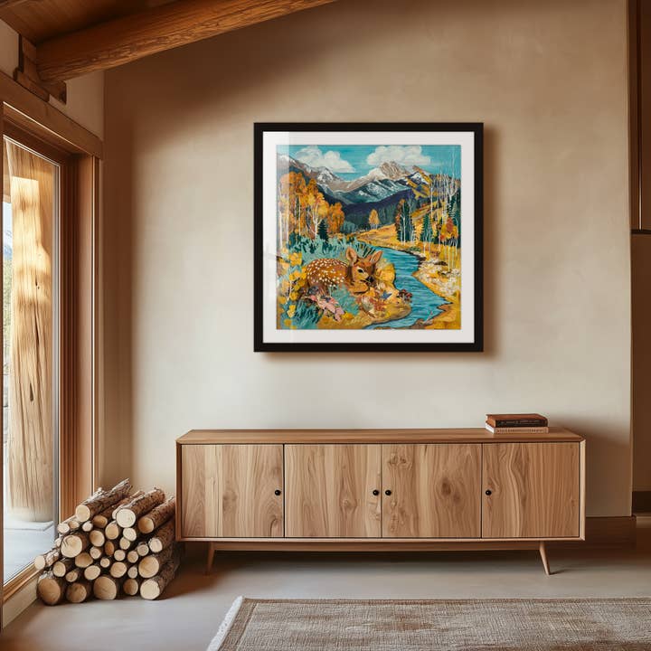 Impresión de Arte | Arte de Pared de Ciervo en la Montaña | TEMPORADA SUAVE para venta al por mayor de Dolan Geiman