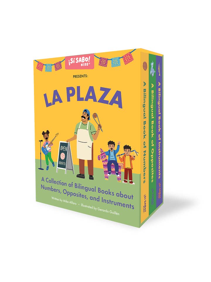La Plaza (Sí Sabo Kids): A Collection of Bilingual Books for wholesale by Blue Star Press
