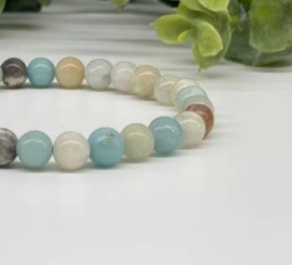 Meraki Gemstones - Wholesale Beaded Bracelet - Amazonite Stretchable Bracelet 6mm Beads1