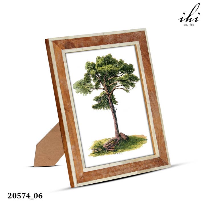 India Handicrafts Inc – Moldura por atacado – Molduras Madeira Borda LG Branco & Preto2