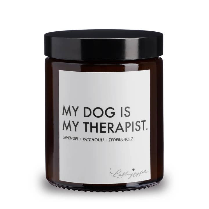 Vela aromática MI PERRO ES MI TERAPEUTA para venta al por mayor de Lieblingspfote