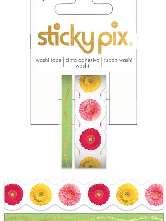 Gerbera Washi Tape for wholesale by Paper House Productions