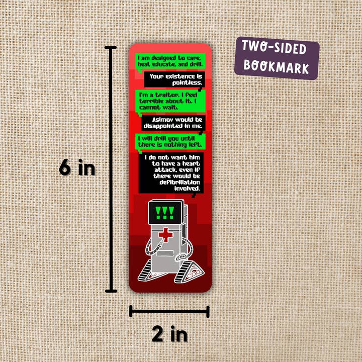 Kingdom of Threads – wholesale Bookmark – Nurse Ratched Quotes Bookmark | In The Lives of Puppets1