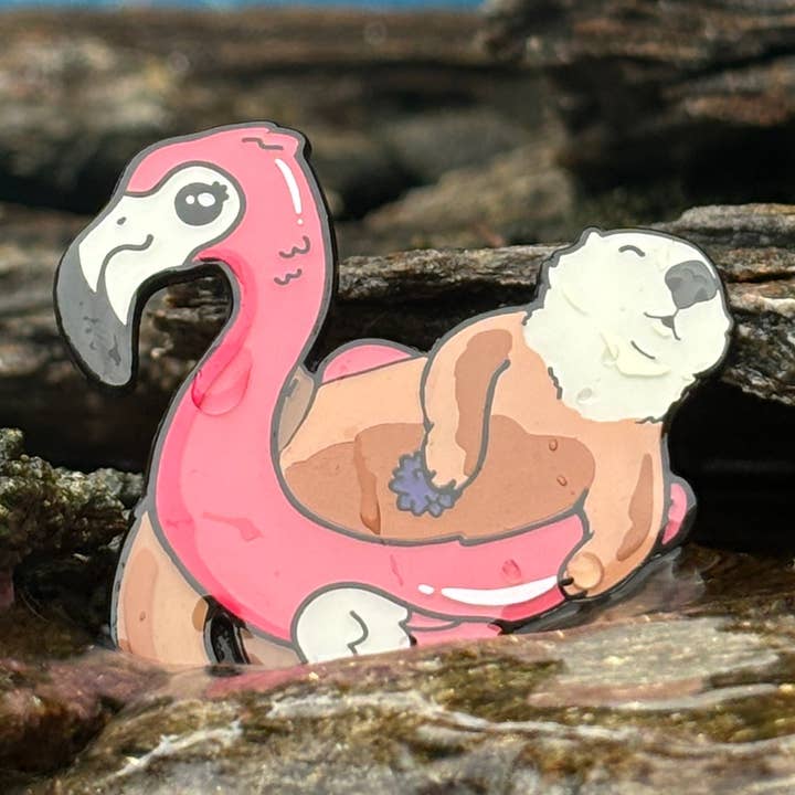 Sommarsjöutter-emaljpin • Endast för Patreon för wholesale av Fin Pin Shop