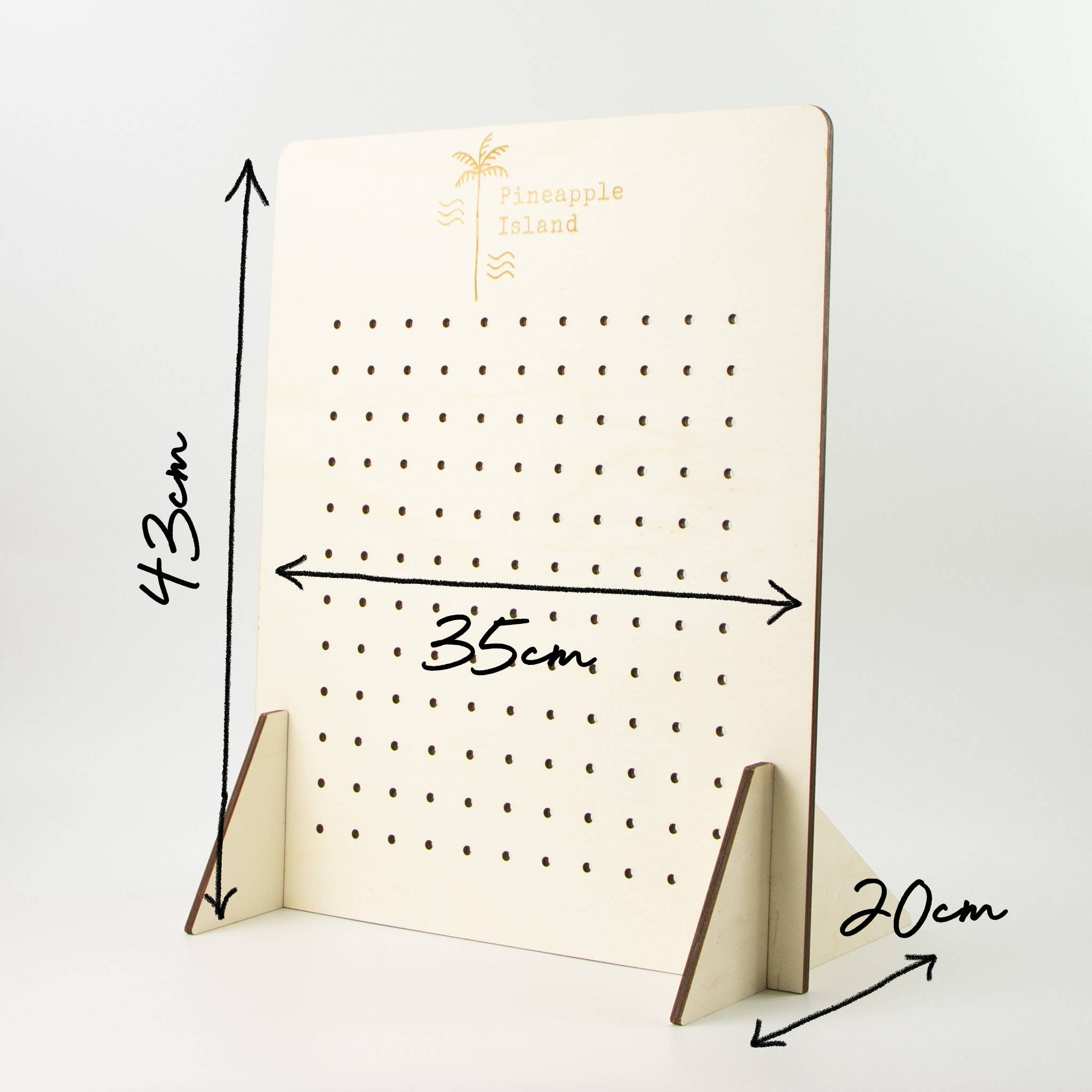 Pineapple Island - Wholesale Jewelry Stand & Display - Medium Pegboard Counter Display2