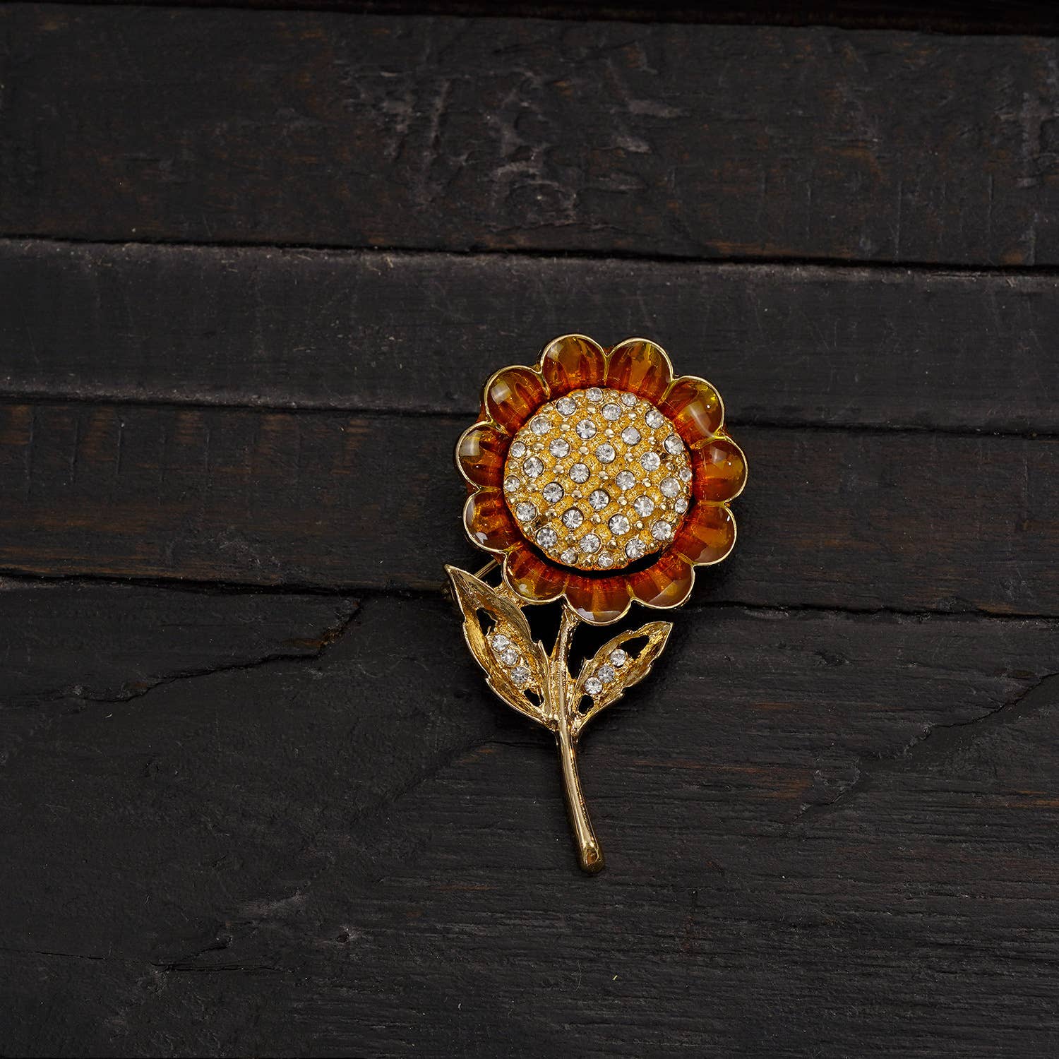 Tourtiwi – alfinete de lapela por atacado – Broche Retro de Girassol, Broche de Flor de Planta em Liga2