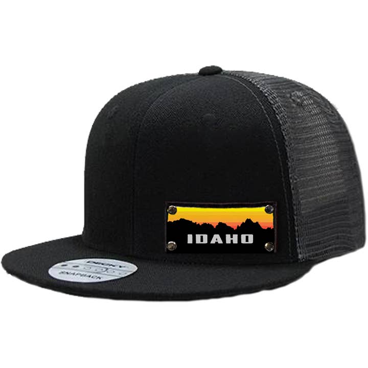 Idaho Sunset Small Patch on YOUTH Black for wholesale by Stryder Gear