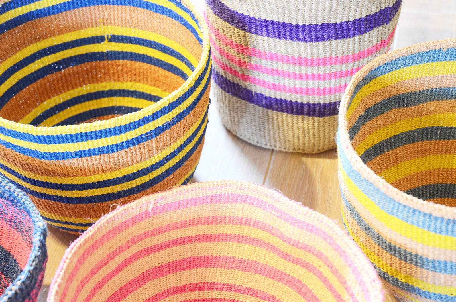 Crafts by Solid - Wholesale Basket - Handwoven Sisal Baskets - Colourful hues - XXS - XXL37