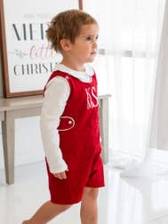 Classic Jon Jon - Red Corduroy for wholesale by Love That Cotton