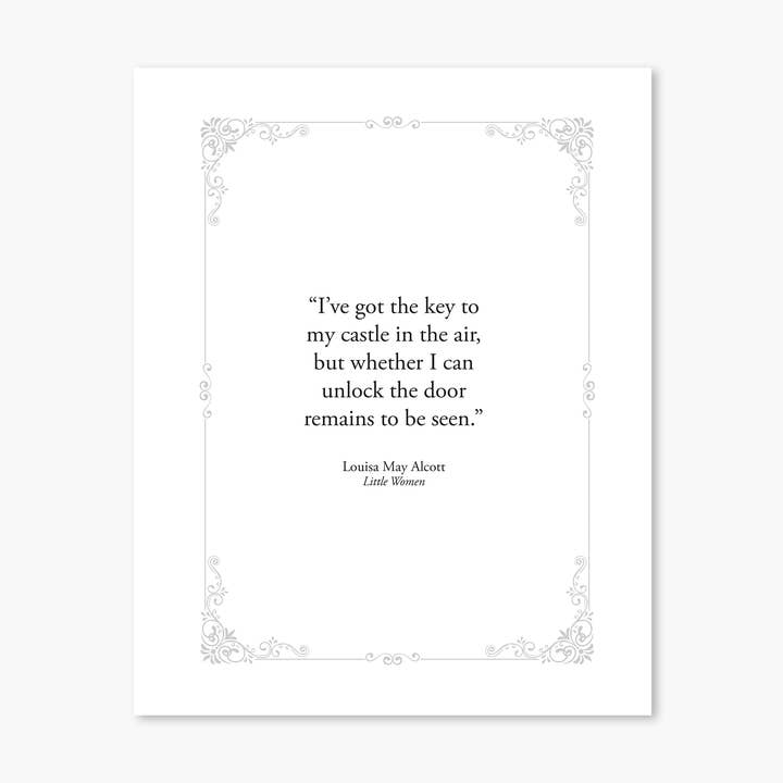 Little Women - I've Got The Key - Classic Novel Art Print for wholesale by Footnotes