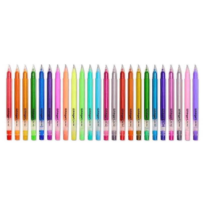 KINGART - Wholesale Pen - Gel Pens 24 Glitter, Metallic & Pastel Colors1