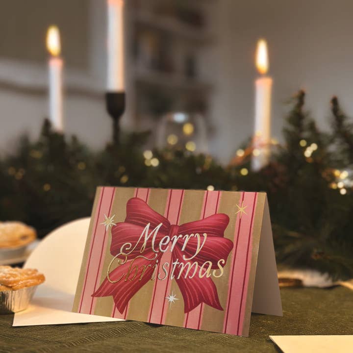 Daymaker Stationery - Wholesale Birthday card - 'Merry Christmas' Boxed Card Set (6pk) with Gold Foil8