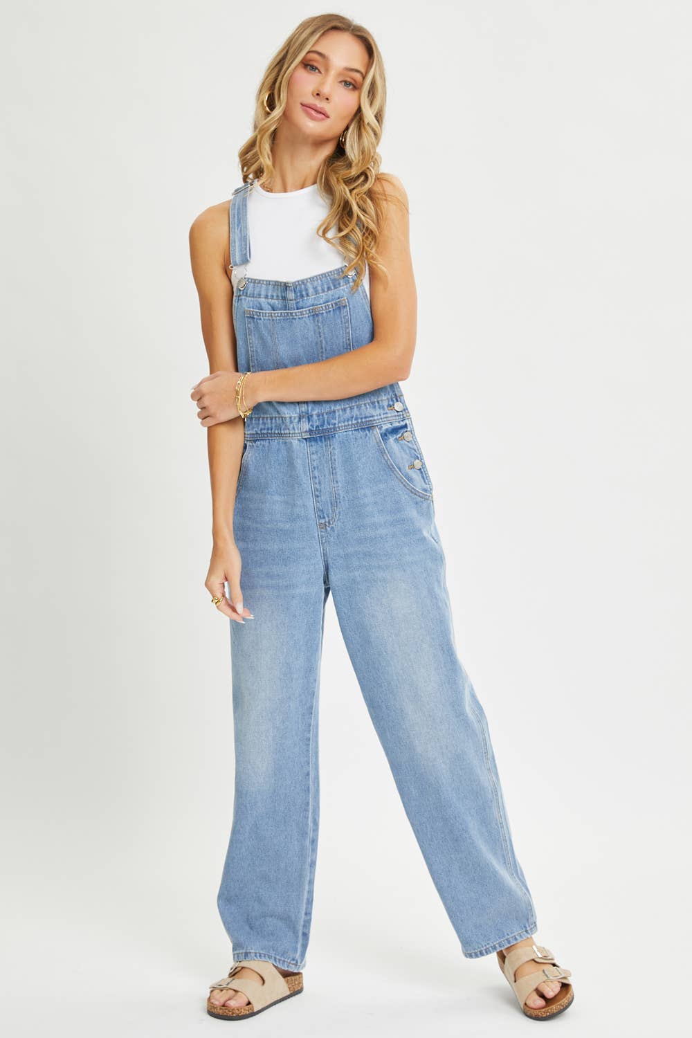 Sweet Lovely by Jen - Venta al por mayor Mono - Mujer - MONO DE MEZCLILLA CON TIRANTES AJUSTABLES36