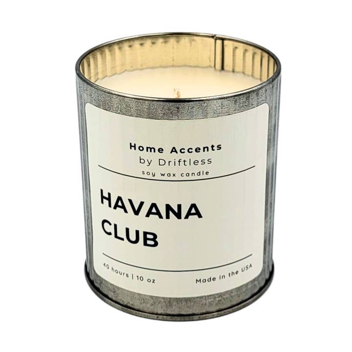 Havana Club Soy Wax Candle - Home Decor Candles for wholesale by Home Accents By Driftless