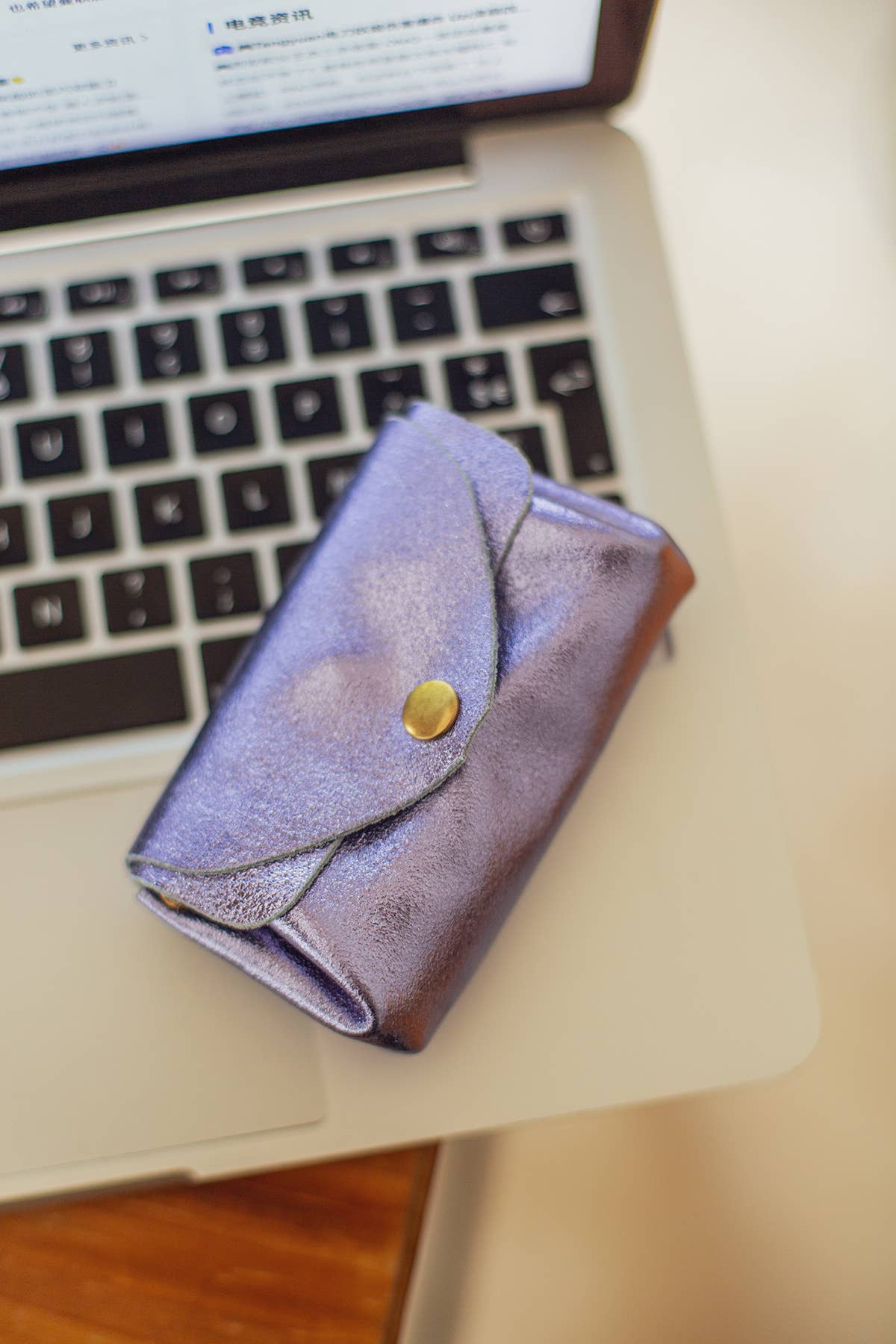 Cherry Paris – Carteira - Mulher por atacado – Pequenas peças de couro SUZIE METAL - 490312