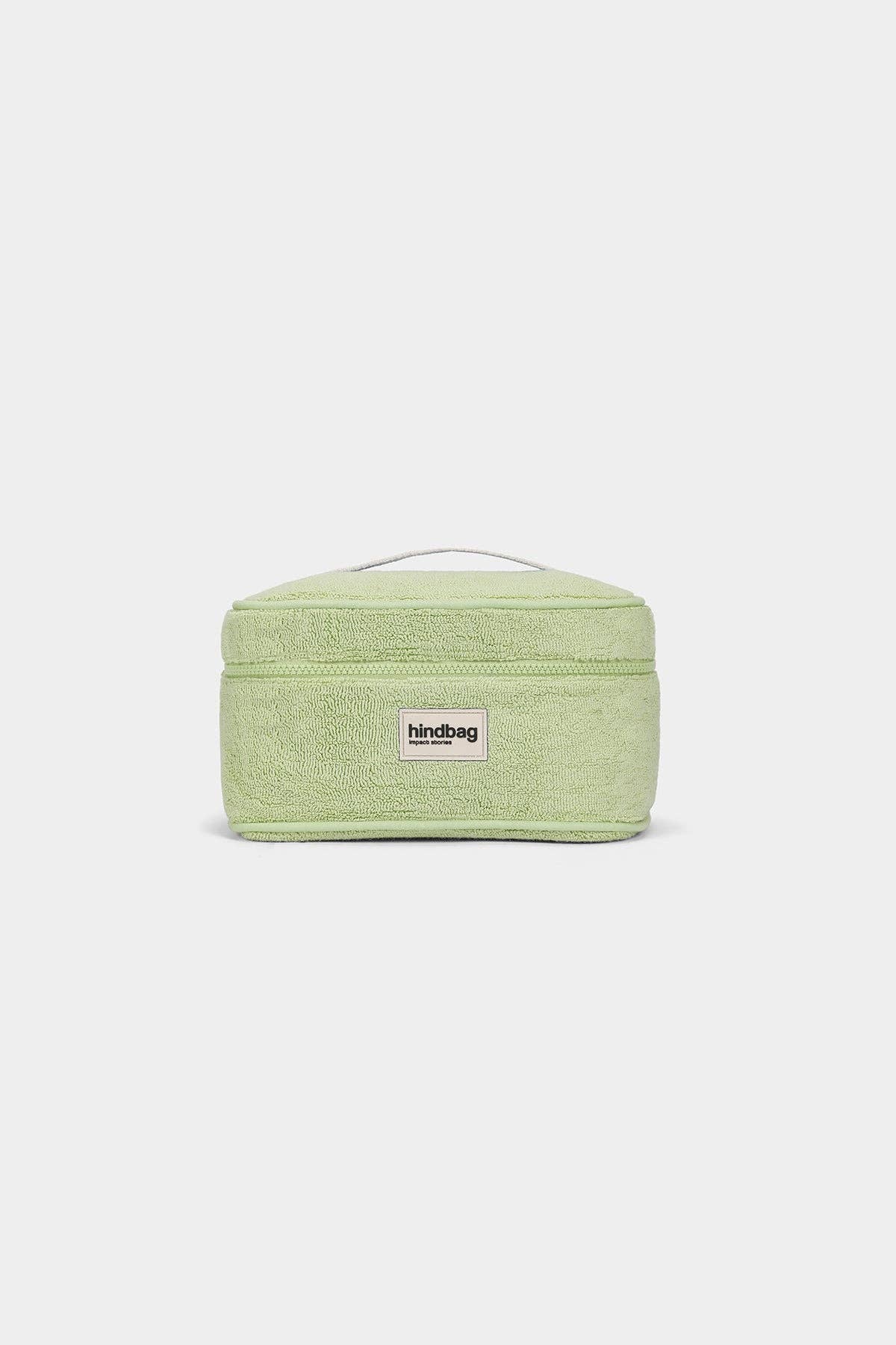 Hindbag - Wholesale Makeup/Cosmetic Bag - Vanity Gaspard Almond Green Sponge0