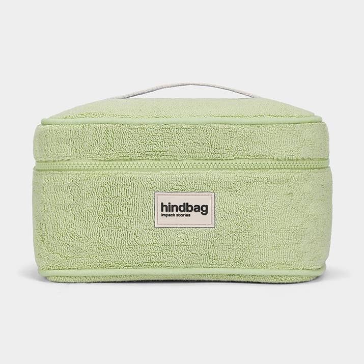 Hindbag - Wholesale Makeup/Cosmetic Bag - Vanity Gaspard Almond Green Sponge0