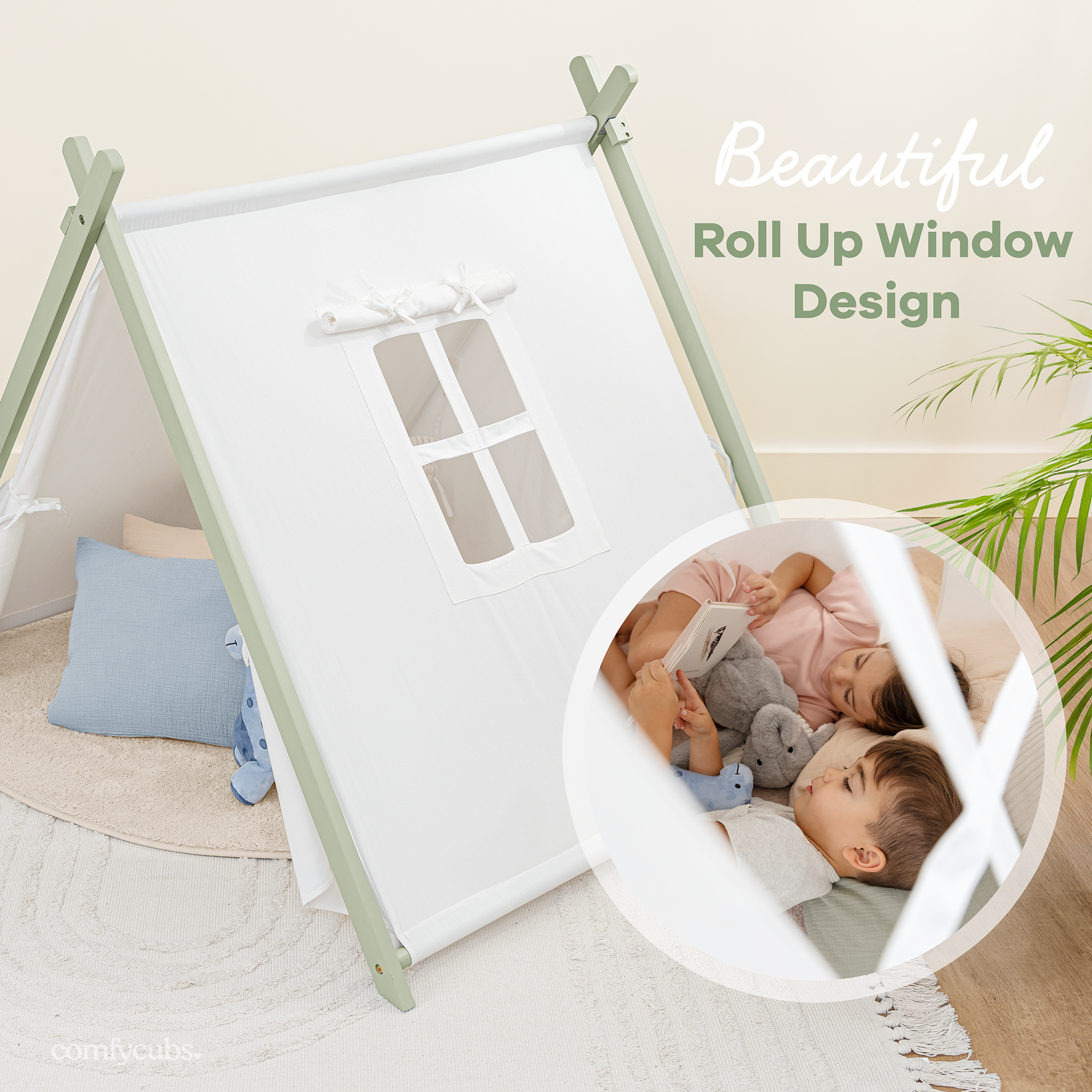 Comfy Cubs – wholesale Tält - Barn – Barnens lektält, inomhus lektält i canvas av Comfy Cubs15