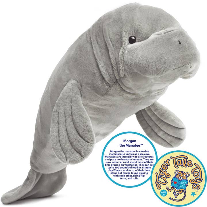 VIAHART Toy Co. - Wholesale Stuffed/Plush Toy - Kids & Baby - Morgan The Manatee | 21 Inch Stuffed Animal Plush | By Tiger3