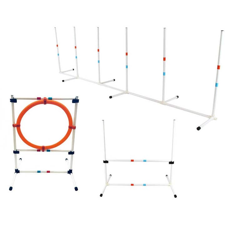 Midlee Dog Agility Beginner Sets- Hoop, Poles, & Bar Jump and other Purchase Wholesale flirt pole. Free Returns & Net 60 Terms on Faire trending on Faire.