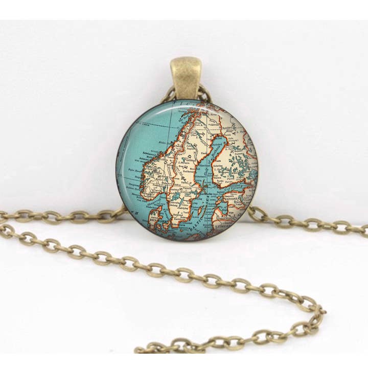 North Star Pendants – Engroshandel Vedhæng/charm – Skandinavien kort vedhæng
