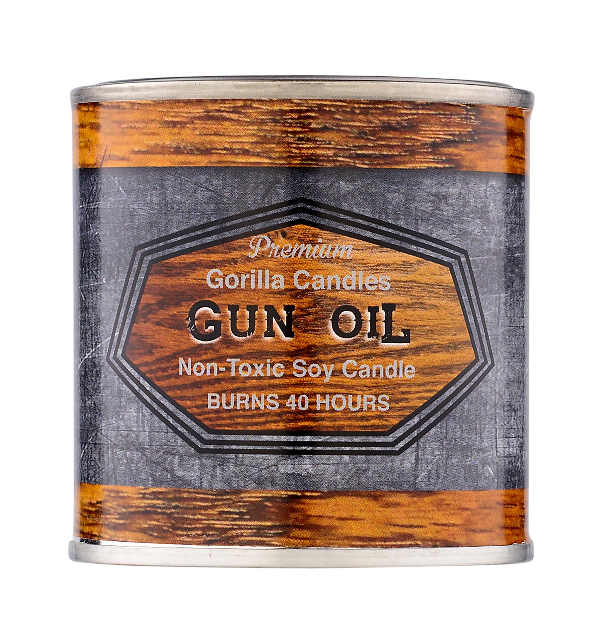 Gorilla Candles - Wholesale Travel Candles - Gun Oil Scented Candle1