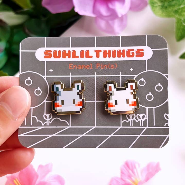 Épinglette en émail - 8 bits pour hamsters pour la vente par SumLilThings