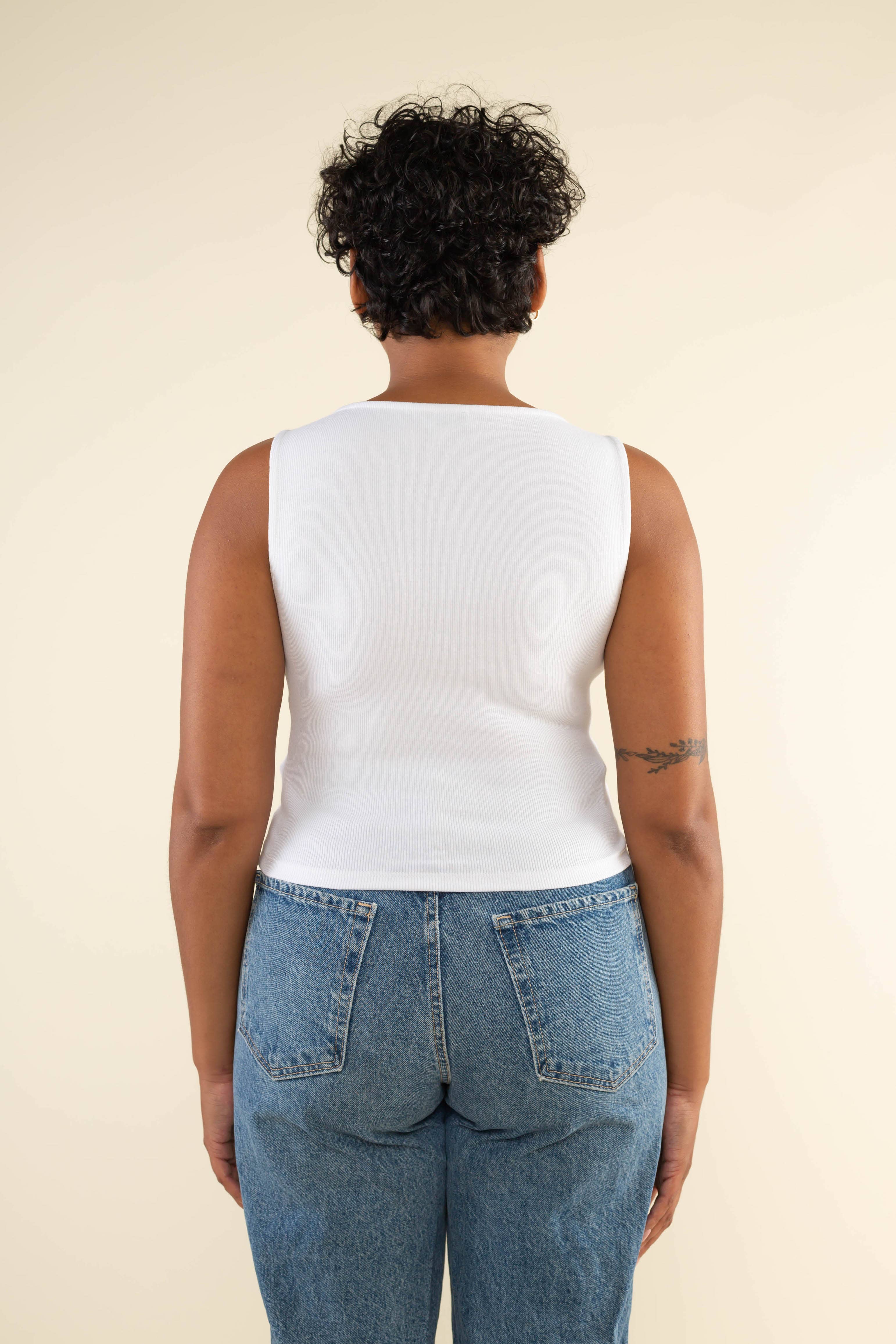 NLT – wholesale Tank top – Women′s – Valencia 2x1 Rib Tank | Boat Neck Basic3