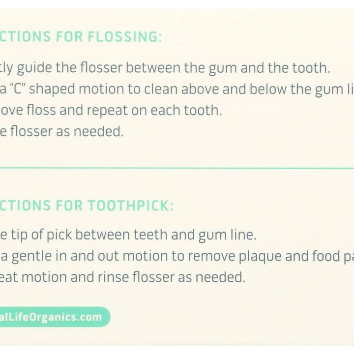 Everyday Supply Co - Wholesale Floss - PRIMAL LIFE ORGANICS FLOSS DENTAL BAMBOO CHAR1