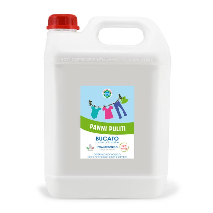 Detersivo Lavatrice Liquido Ecologico Panni Puliti 5L per la vendita all'ingrosso da parte di Ecologico Italiano