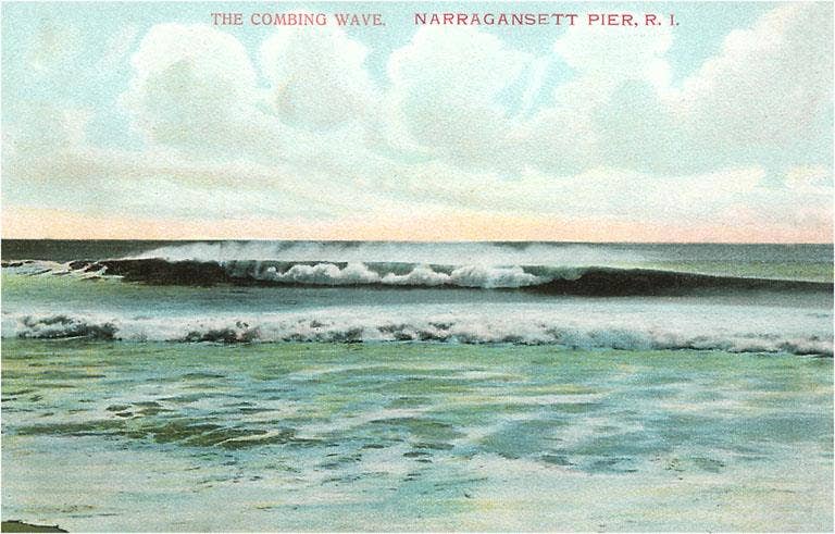 Found Image Press – Adesivo por atacado – Autocolante RI-59 Combing Wave, Narragansett Pier0