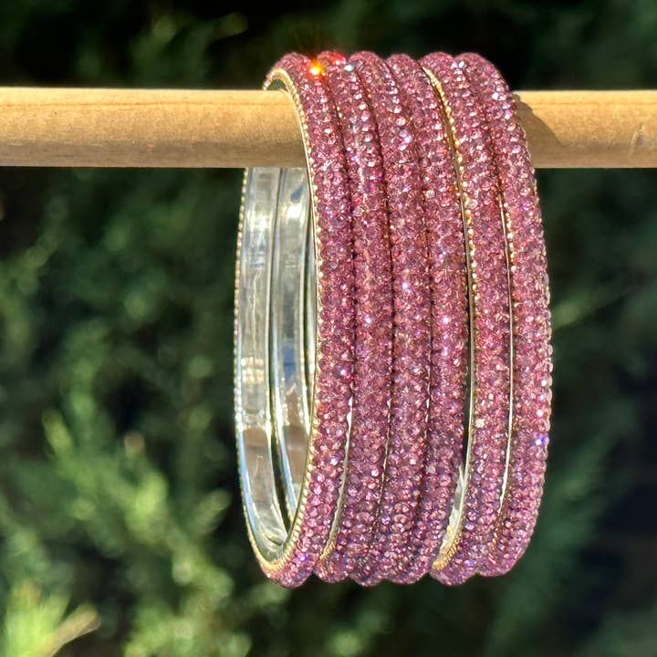 Celebration Blings – Engroshandel Armbånd – Krystal armbånd - Skinny Pink2