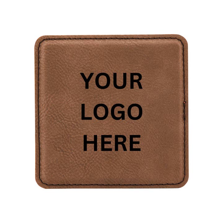 Custom Laser Engraved Leatherette Coasters – 4" X 4" Square for wholesale by The Rural Home