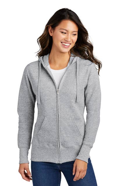 Print The Dream - Wholesale Hoodie - Women's - Port & Company Women's Core Fleece Full-Zip Hooded Sweatshi0