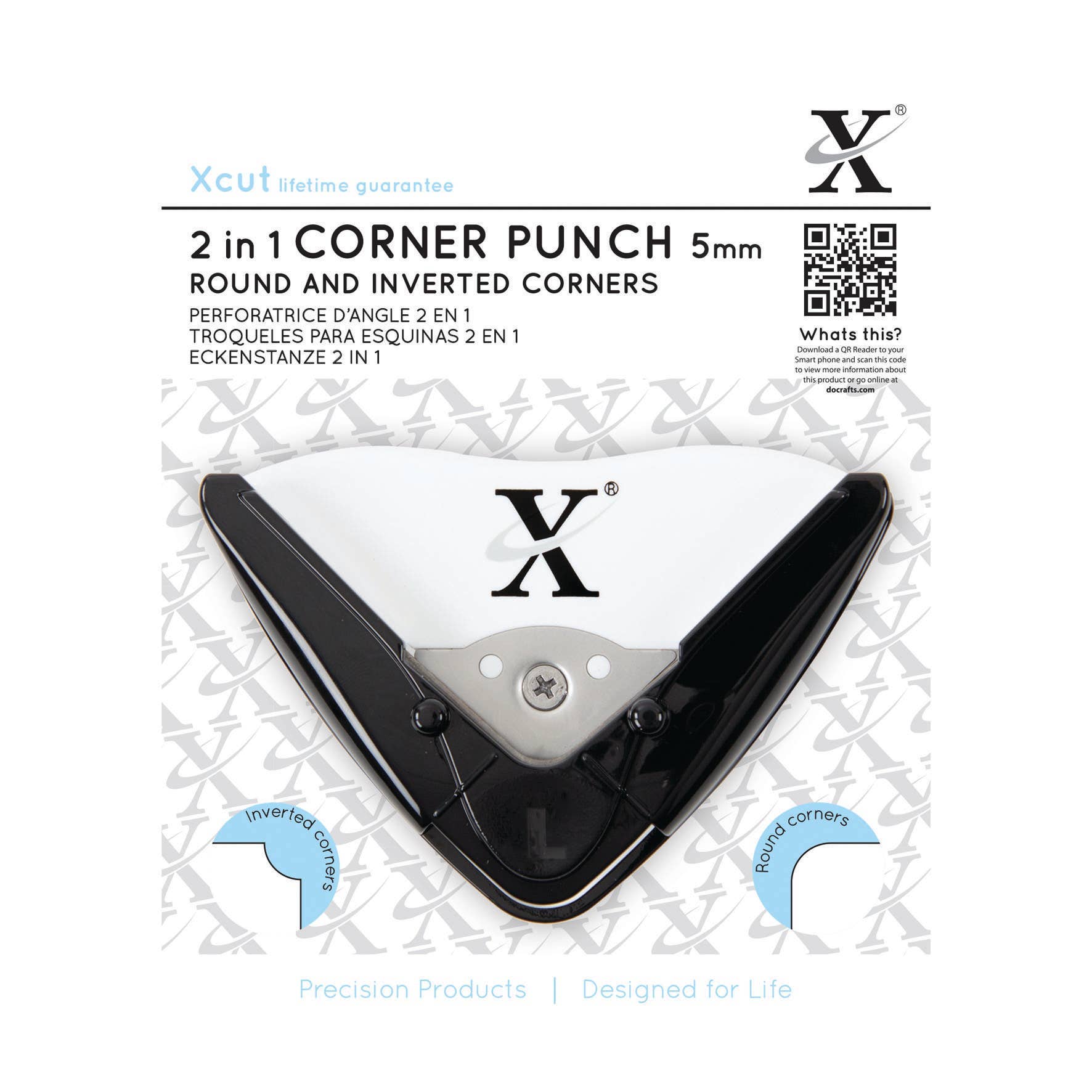 West Design Products UK – wholesale Craft tool – Xcut Corner Punch 2 In 1 5mm Radius, Easy To Use Puncher0